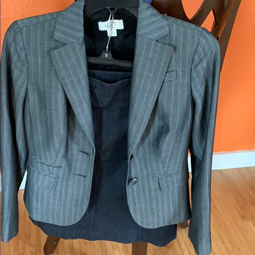 Loft blazer pencil skirt set